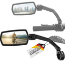 WITTKOP Bike mirror | Large HD field of vision | 360° rotatable & foldable | Mounting above & below | Break-proof & durable | ebike accessories, bike mirror handlebar mount, bicycle mirrors