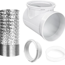 Dryer Vent Hose for Tight Space Vent Connector Set 90 Degree Dryers Elbow Attachment Dryer Exhaust