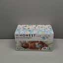 The Honest Company Clean Conscious Diapers for Sensitive Skin | Up to 100% Leakproof | Hypoallergenic, Fragrance Free | Girl Prints | Club Box, Size 1 (8-14 lbs), 78 Count (Prints May Vary)