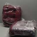 Love's cabin Memory Foam Chair Cushions Set of 4, Outdoor/Indoor Chair Pads for Dining Chairs 4 Pack, Seat Cushions for Kitchen, Dining Room, Office, Patio Chairs, 15.5"x15.5"x3.5" Burgundy