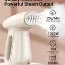 Bear Steamer for Clothes, Handheld Clothes Steamer,1300W Strong Power Garment Steamer with 230ml Tank,Fast Heat-up, Auto-Off, Steam Iron Fabric Wrinkle Remover with Brush for Home and Travel