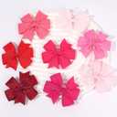 OAOLEER 40Pcs 3inch Hair Bows for Girls, Boutique Grosgrain Ribbon Pinwheel Hair Bows Alligator Clips For Girls Baby Toddlers Accessories Teens In Pairs (3inch-40pcs Bows)