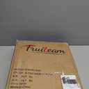 FRUITEAM 24lb Outdoor Square Umbrella Base, 15" Patio Stand, Heavy-Duty Market Table Base (White)