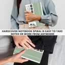 2 x Lined Journaling Notebook for Women, A5 Spiral Notebook with 100gsm Thick Paper, 70 Sheets / 140 Pages, Notebooks for Work, Journals, Notes, Bible Study, and Daily Use (A5 | 5.83" x 8.27", Sage Green)