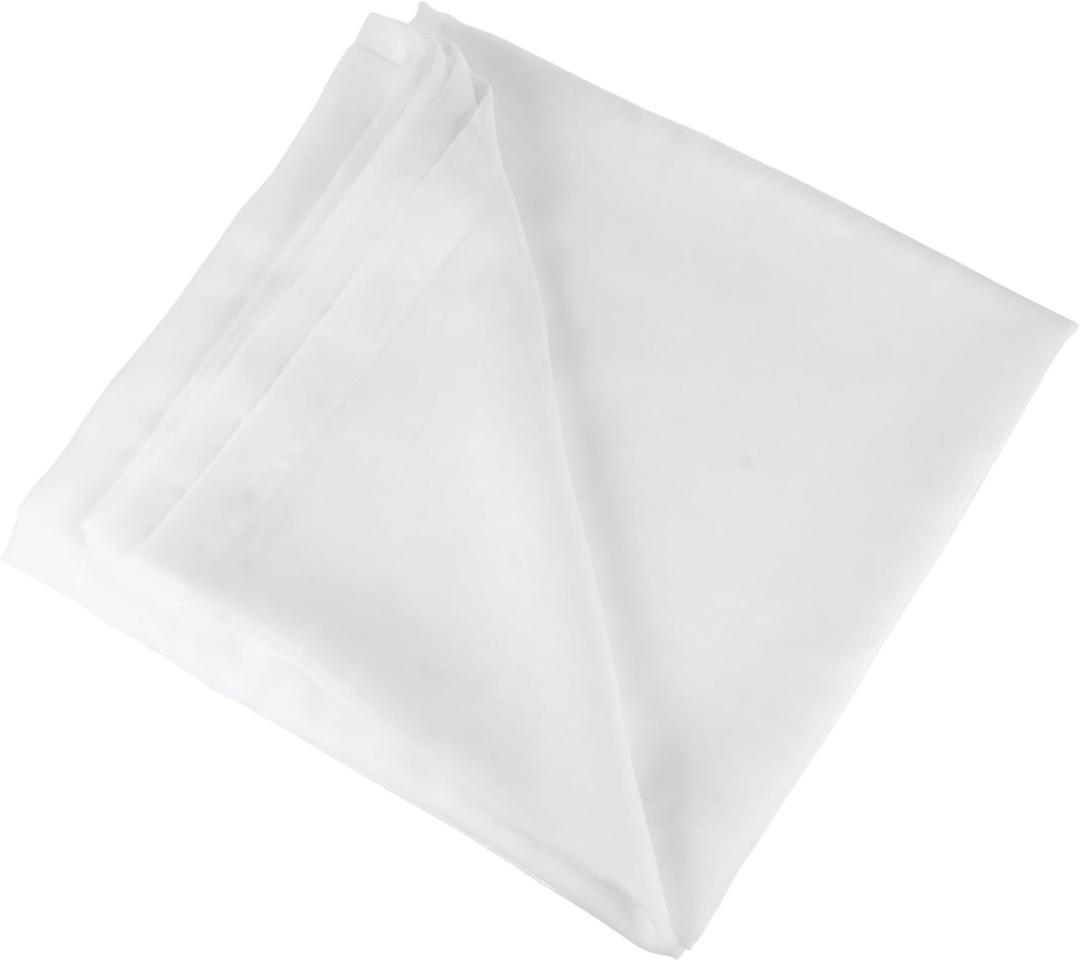 2Pcs White Sheer Voile Window Curtain Panels Elegant Light-Filtering Drapes for Bedroom Living Nursery Wide High Airy Window Decoration