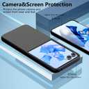 2 x for Samsung Galaxy Z Flip 7 Case, Thin Slim Silicone Bumper Cases for Z Flip7, Anti-Scratches Shockproof Protective Zflip7 Phone Cover, Rugged Covers Wireless Charging for ZFlip 7