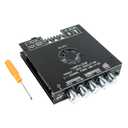 ZK-HT21 TDA7498E Bluetooth Amplifier Board 160W2+220W Subwoofer 2.1 Channel Audio Receiver Power Amplifier Module with Treble and Bass Control for DIY Speakers
