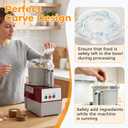 106458S Cutter Bowl Lid and 112204S Cutter Bowl, Compatible with Robot Coupe R2, R2B, R2N, R2 Dice Food Processor, Gray, 3 Quart Combo Set