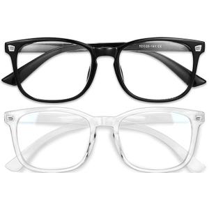 Gaoye Stylish Blue Light Glasses for Woman - Computer Glasses up to 99% Blue Light Blocking - Lightweight Frames - 2 pack