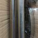 Double Curtain Rods with Aluminum Bouquet Brackets and Round Finials,Brushed Nickel Curtain Rods for Windows 72 to 144 inch,1-Inches Front and 5/8 Inches Back Double Window Drapery Rod