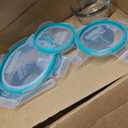 Snapware Glass Total Solutions (12-Pack) Food Storage Containers Set, (1, 2 & 4 Cup), Airtight & Leakproof Plastic Locking BPA-Free Lids, Freezer Dishwasher Microwave Safe, 24 Piece