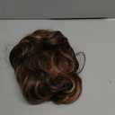 Drawstring Ponytail Hair Extensions Wavy Long 26 Inch Synthetic Fake Hairpiece for Women Dark Brown/Golden Blonde