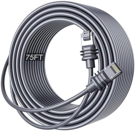 Starlink Ethernet Cable for Gen 3/Starlink Mini, Replacement Standard V3 Waterproof Cat 6 Cable, Starlink Internet Kit Satellite Network Cable for Starlink Gen 3/Starlink Mini, Gray (23M/75FT)