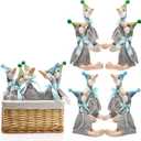 Silly Goose Birthday Decoration 8 Sets 15.7 Inch Soft Silly Goose Animal Hat with Wood Table Decor for Birthday Party Decoration