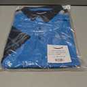 LULY YANG DSP Men's Active Polo - Short Sleeve (Blue, XXL)