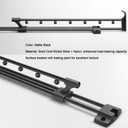 Heavy Duty Extendable Pull Out Closet Rod - Sliding Wardrobe Closet Rod for Increased Storage Space - Hanging Rod Ideal for Clothes, Towels and More - Neat Closet Storage (20 inch)
