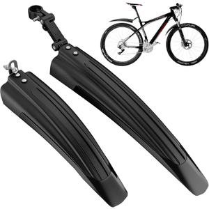 Bicycle Fender Set, Adjustable Fender Set, Front and Rear Fenders, Quick Release Attachment, Widened and Thickened for Mountain Bike, City Bike 20-26 Inch Wheel Protection Fenders