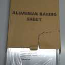 Baking Sheet Pan Set, Natural Aluminum Cookie Sheet, Large Thick Cookie Tray Pans for Baking, Roasting (2 Pack)