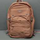 Solid Color Girls Rolling Backpack with Wheels Schoolbag Elementary School Student Trolley Daypack