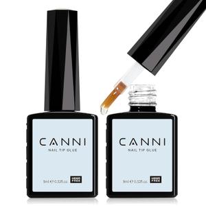 CANNI 2Pcs Gel Nail Glue for Acrylic Nails Tips and False Nails Tips Gel Nail Polish, UV Lamp Cure
