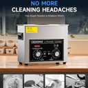 6L Lab Ultrasonic Cleaners with Degas/Gentle Modes Stainless, 180W