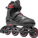 METROLLER Women Inline Skates Men Skates for Adult Female Male Adjustable Inline Skates for Teens Boys (X-Large - Adult (9-12Women/7-10.5Men), Red)