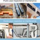 4 Inch Inflatable Pipe Plug Sewer Test Plug with 39.37" Hose and Chain, Inflatable Balloon Rubber Plug for Water Pressure Testing, Water Flow Blocking, and Pipe Leak Inspection