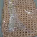 TYUU Waffle Bath Mat, Boho Bathroom Rugs Non Slip Washable Super Absorbent Quick Dry Bath Mat Farmhouse Bathroom Decor, 24"x16" Light Peach
