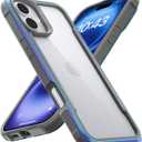 3 x RAPTIC Shield for iPhone 16 Plus, 2024 Capture Button Shockproof Protective Clear Case, Military Grade 13ft Drop Tested, Durable Aluminum Frame, Anti-Yellowing, 6.7 inch, Iridescent