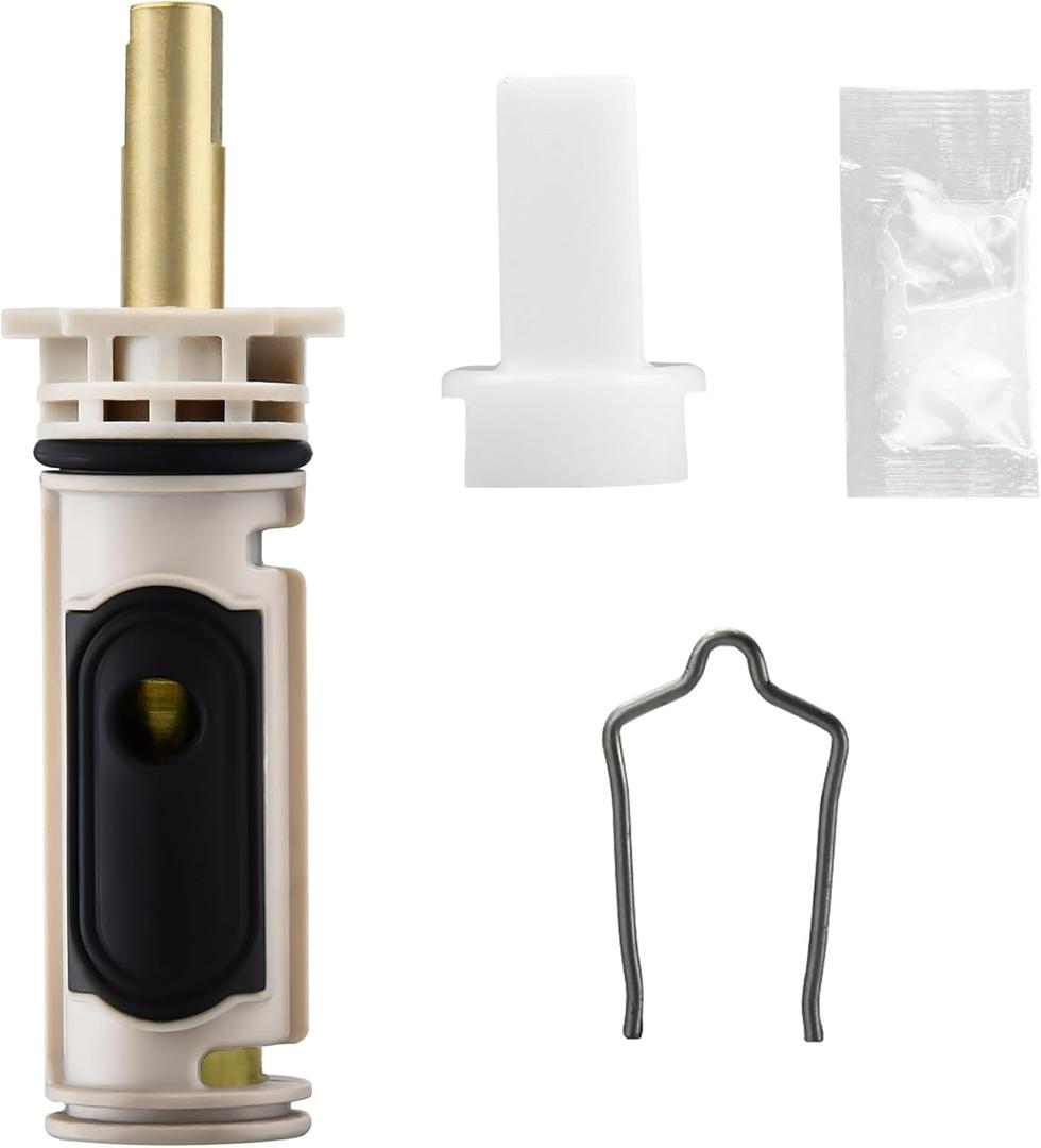 Cartridge Kit Compatible with Moen 1222 Replacement Cartridge for One-Handle PosiTemp Shower and Tub, Brass Core, Fix Common Issues