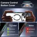 Designed for iPhone 17 Pro Case Magnetic, Compatible with Magsafe, Camera Control Button, Camera Lens Protector, Clear Soft TPU Plated Phone Case for iPhone 17 Pro, Black