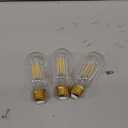 E26 LED Light Bulb 4W,Equivalent 40W,E26 Tubular Light Bulb Non Dimmable 2700K Warm White,Antique Clear Edison Filament Bulb,Pack of 3