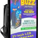 21-inch LCD Video Advertising Backpack,1920 * 1080 Resolution Ratio, Human Walking Backpack Digital Billboard (Mobile Version+Touch Screen) (Mobile Version+Touch Screen)