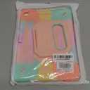 for iPad 9th/ 8th/ 7th Generation Case (iPad 10.2 inch Shockproof Case) with 360 Rotating Grip Magic Stand, Pencil Holder/Keychain/Carrying Shoulder Strap, for iPad 10.2 inch Girls (Colourful)