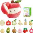 Baba Orchard Scented Squishy Fruit Plush Blind Box Keychain, Mystery Fruit Plush for Backpack, Purse or Key Ring, Cute Collectible Surprise Gift Kids and Teens, Single Random Box