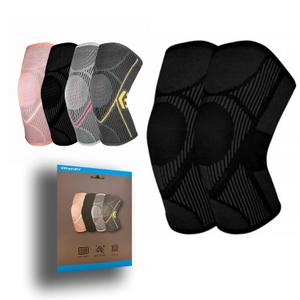 KN-01 Knee Brace For Women & Men Knee Sleeve For Pain Compression Knee Protector Support 1 Pair (Black, Large)
