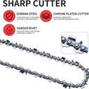 18 Inch Chainsaw Chain Replacement .325" Pitch .063" Gauge 68 Drive Links, Fits Stihl (PRE 2023 .063" Gauge) 025, MS250, MS251, 3005 008 4717-36390050068, Full Chisel, 3 Pack | P-Series