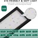 24/7 LED Aquarium Light for 30-36 Inch Plant & Fish Tank, 12-Color & Gradient & Full Spectrum with Auto On/Off, Brightness, Sunrise-Daylight-Moonlight, Extendable Brackets for Freshwater IP68