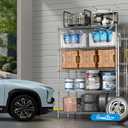 Guan River 5-Shelf Adjustable Metal Shelf Wire Shelving Unit Heavy Duty Storage Rack Display Shelf for Office,Kitchen,Bedroom,Bathroom,Laundry,Pantry Basement,Garage(Chrome,48" L x 18" W x 72" H)
