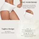 ANLIQI Women Underwear Cotton High Waist Tummy Control Panties Full Coverage Briefs Soft Stretch Ladies Breathable Underpants (XL)