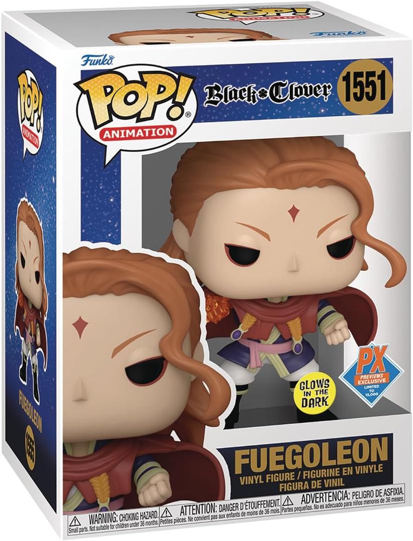Funko Pop! Animation: Black Clover - Fuegoleon Vermillion (Glow in The Dark) Figure (PX Exclusive)