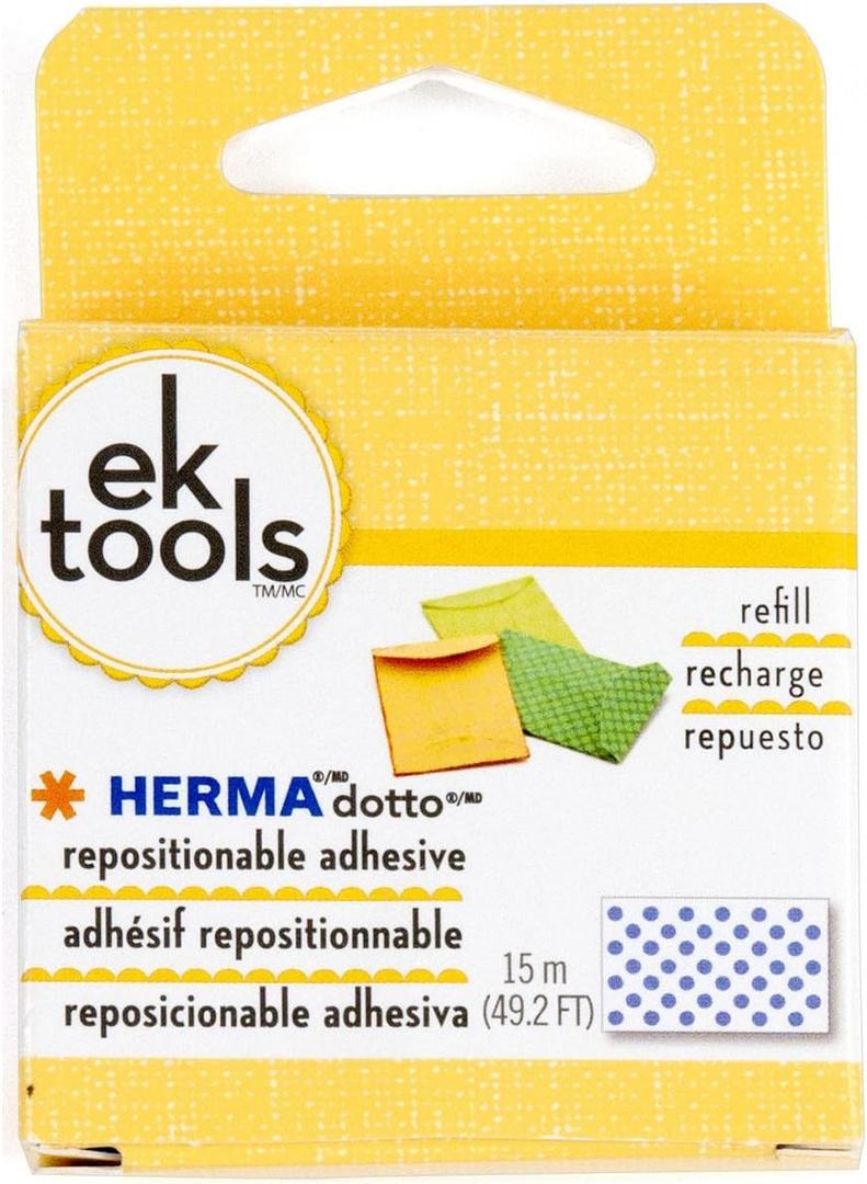 EK tools Herma Dotto Adhesive Repositionable Dispenser Refill, New Package