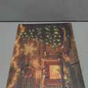 SOFFEE DESIGN 16'' x 12'' LED Christmas Canvas Prints Wall Art, Light Up Snowy Scene Picture for Holiday Decor, Battery Operated Painting Fireplace & Christmas Tree