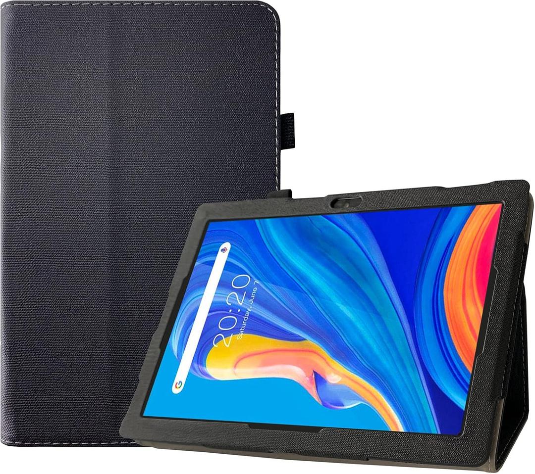 (for BYYBUO 10.1 Tablet) Transwon Case Cover for BYYBUO Smartpad A10_L/ A10/ T10/ T10 Pro/BYYBUO T30 Tablet Case/Oangcc A6 Pro Tablet/GOODTEL G10 Tablet Cases - Black