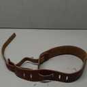 Nefelibata Banjo Strap,2.5" Wide Double Layer Full-Grain Leather Guitar Strap Double Head Detachable and Adjustable Replacement With Headstock Rope(Mysterious Black Leather)