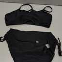 Daci Bikini Sets for Women - Two Piece Scoop Neck Swimsuit Full Coverage Bathing Suit 2026 (Medium, Black)