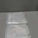 BAROSSA Design 54 inch Wide Stall Shower Curtain Liner with 3 Magnets - PEVA, Waterproof, PVC Free, Metal Grommets, Clear, 54x72