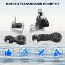 Engine Mount Kit for Honda Civic 2006-2011 L4 1.8L 50850-SNA-A81,50820-SNA-023,50890-SNA-A81,50880-SNA-A81,A4530,A4534,A4543,A4546