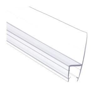 79" Shower Door Side Seal Strip Frameless Glass Shower Door Clear Polycarbonate