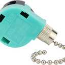 Ceiling Fan Switch 3 Speed 4 Wire Zing Ear ZE 268S6 Pull Chain Switch Control Replacement 3 Speed Control S Witch Ceiling Fans, Wall Lamps, Cabinet Light